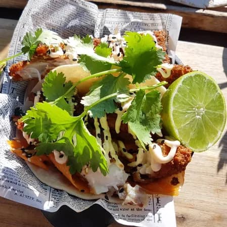 Streettacos med koriander och lime